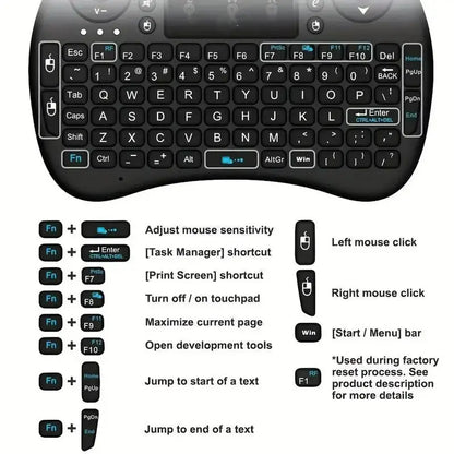 I8 2.4G Langaton Mini-näppäimistö - Air Mouse & Touchpad TV-Boxille