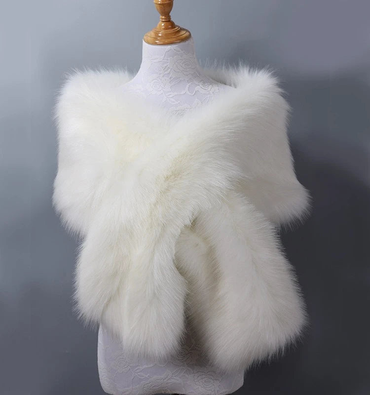 Women's luxury fur scarf