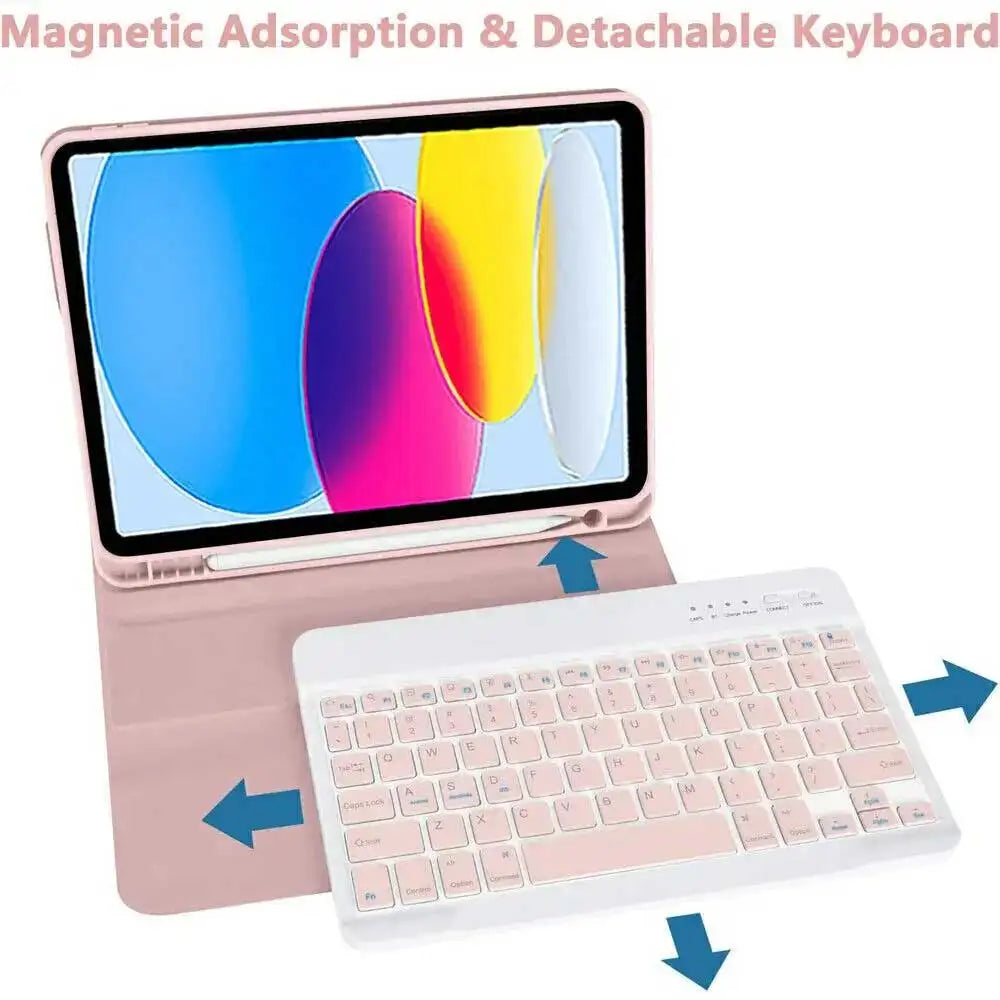 iPad Taustavalaistu Näppäimistökuori – Suojakotelo Pro, Air ja 10.2" malleille