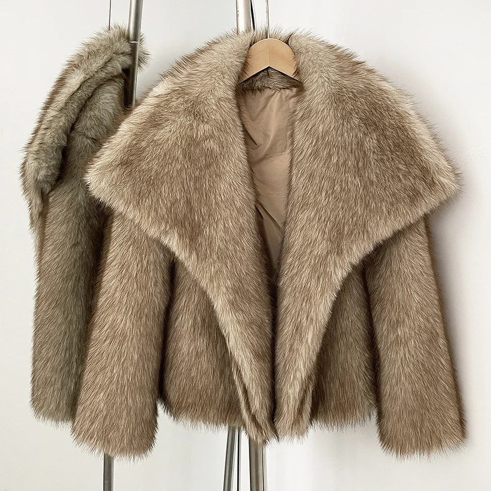 Tuularose naisten turkistakki, lyhyt bomber-malli, lämmin talvitakki