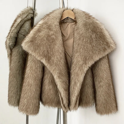 Tuularose naisten turkistakki, lyhyt bomber-malli, lämmin talvitakki