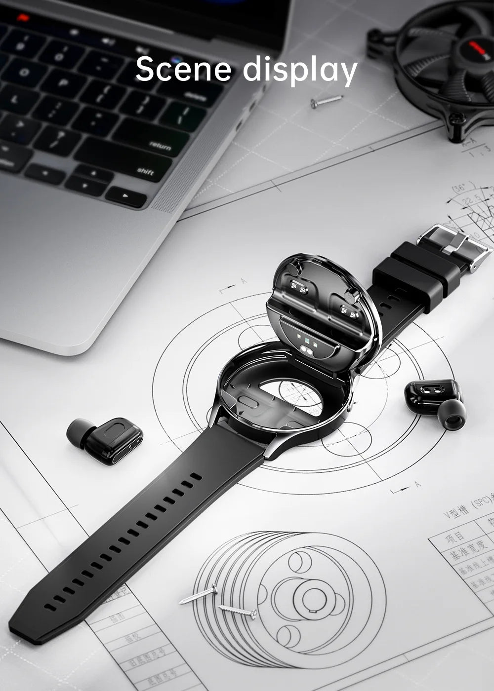 X10 2-in-1 Smartwatch and Headphones in One, Popular Model