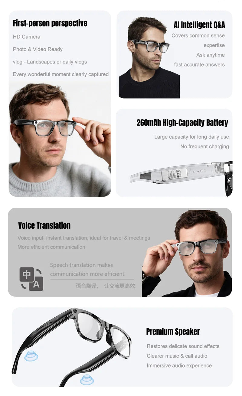 Xiaomi Mijia smart glasses 4K HD, 100MP camera
