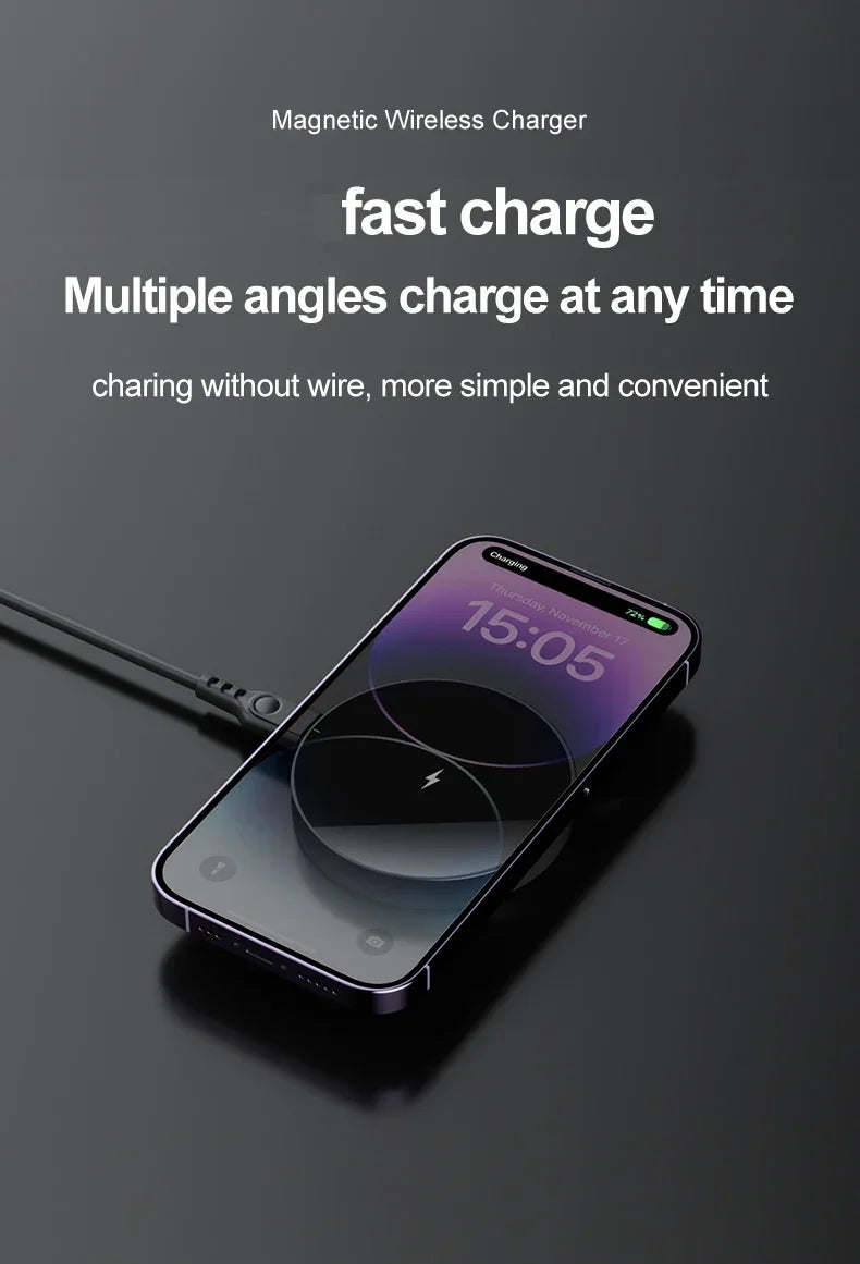 30W Magneettinen Langaton Laturi & Puhelinteline – MagSafe iPhone 17/16/15/14/13/12