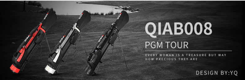 PGM QIAB008 golf bag, lightweight rack bag for 9 clubs, for men and women