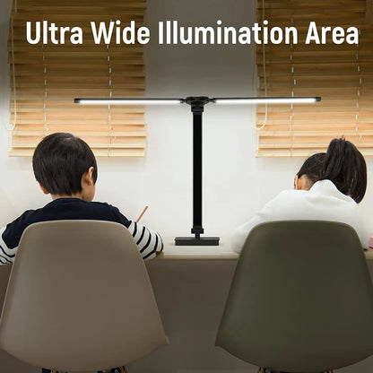 Double-headed LED table lamp, 5 color temperatures, 5 brightness levels