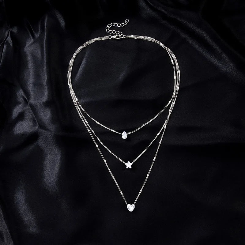 Heart Pendant Choker Necklace, Y2K, Trendy New Arrival