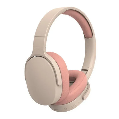 Langattomat Bluetooth-kuulokkeet Over-Ear – HiFi Stereo, HD-mikrofoni, TF/AUX – Pinkki