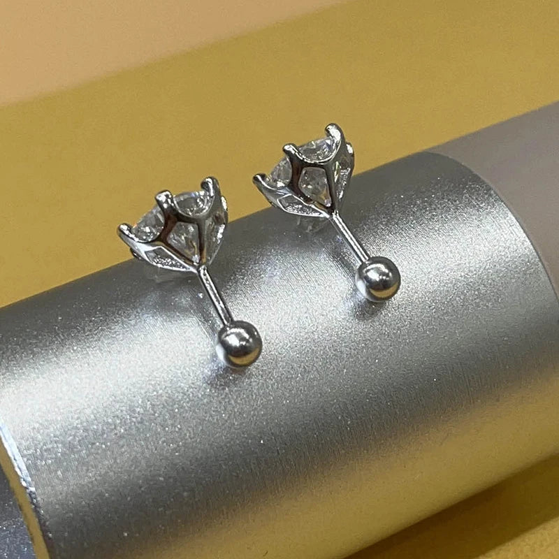 COSFIX Moissanite nappikorvakorut naisille