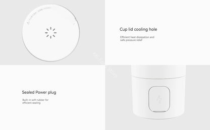 Xiaomi Mijia Kannettava Sähköinen Lämmityskuppi 2 - 316 Ruostumaton Teräs, Kiehumiskuppi Opiskelijoille ja Asuntolaan