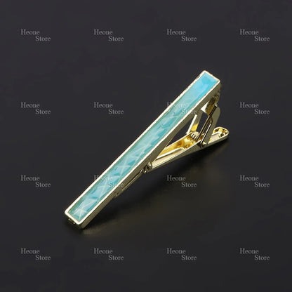 Men's tie clip, enamel painting