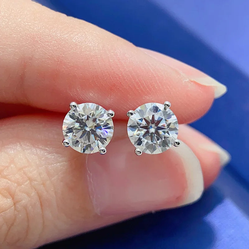 COSFIX Moissanite nappikorvakorut naisille