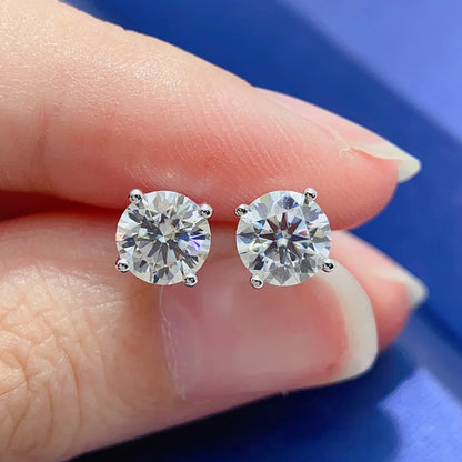 COSFIX Moissanite nappikorvakorut naisille