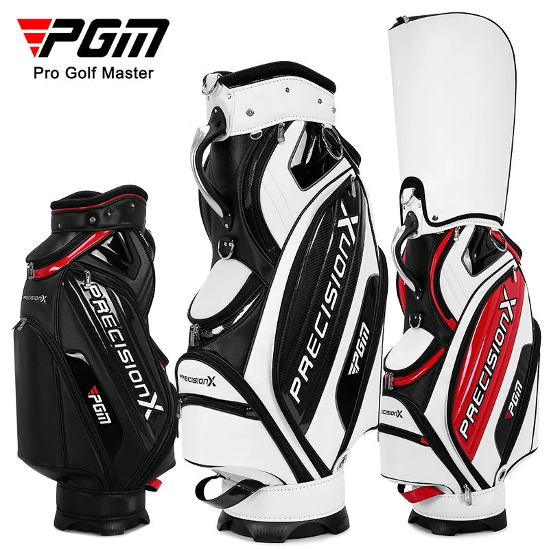 PGM QB034 golf bag, premium, leather bag, for 14 clubs