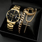 Stylish men's watch and jewelry set, just the watch or the whole package