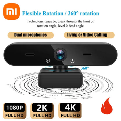 Xiaomi 4K webcam, 4K ultra HD, autofocus, with microphone