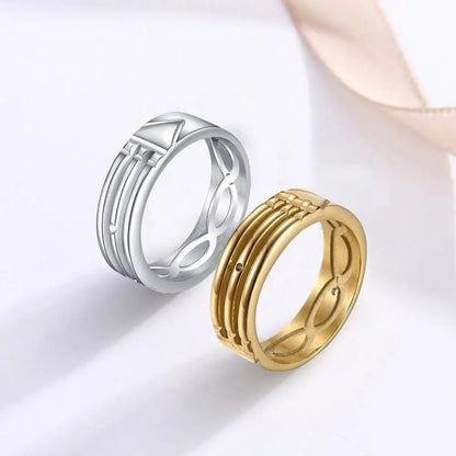 Men's gold or silver fashion ring