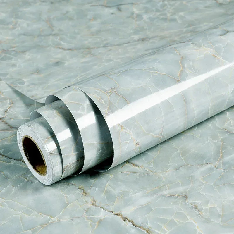 Marble patterned self-adhesive wallpaper, available in many different variations