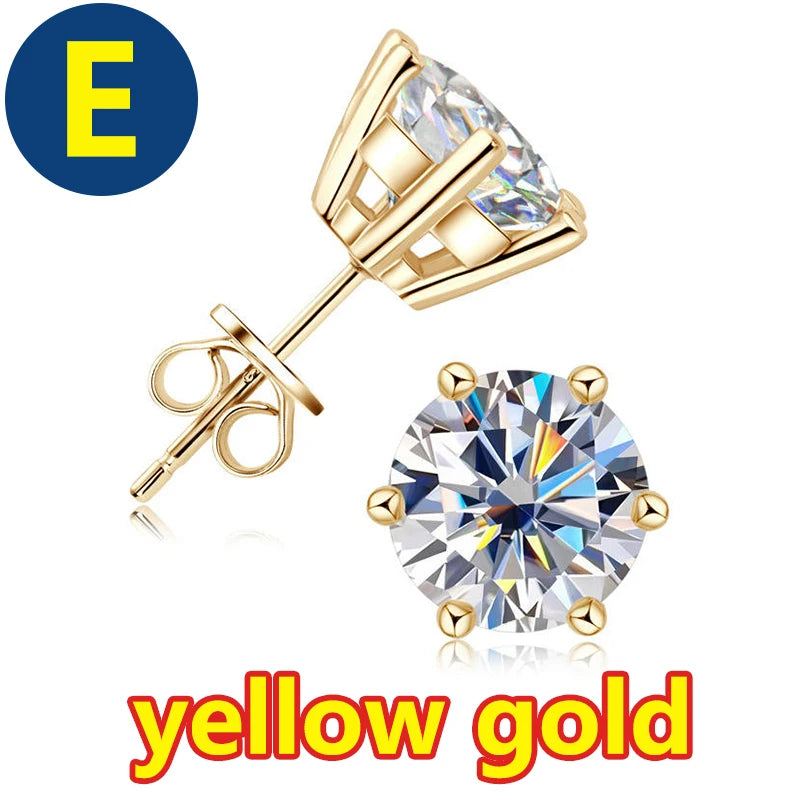 COSFIX Moissanite nappikorvakorut naisille