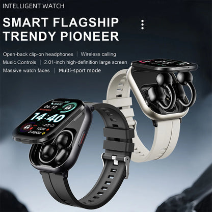 2-in-1 Smartwatch with wireless headphones, calls, health modes, sports modes, New 2025