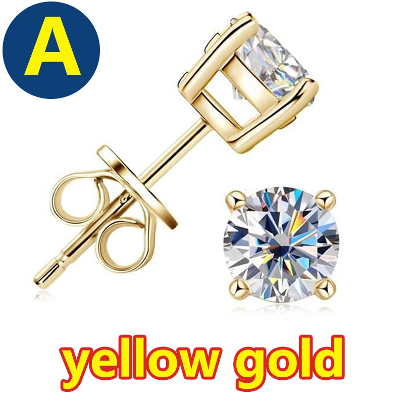 COSFIX Moissanite nappikorvakorut naisille