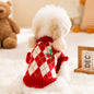 Dog warm knitted winter coat, cardigan style, all sizes
