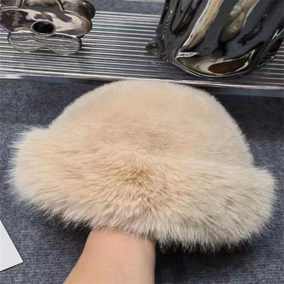 Luxury mink fur hat for winter, different colors