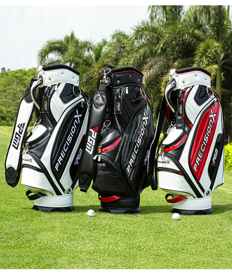 PGM QB034 golf bag, premium, leather bag, for 14 clubs
