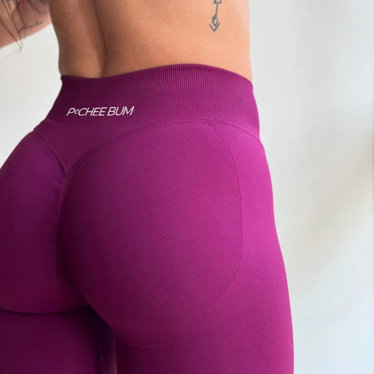 Shaping Workout Leggings - Seamless Yoga Pants with Scrunch Back