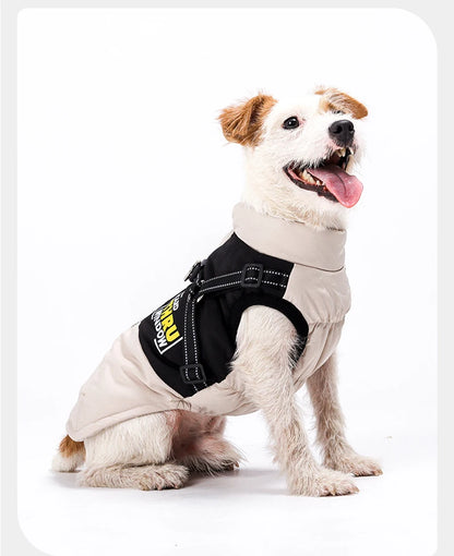 Warm dog winter coat for large dogs