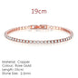 Tennis bracelet with zirconia stones, multi-colored sparkling design