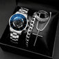 Stylish men's watch and jewelry set, just the watch or the whole package