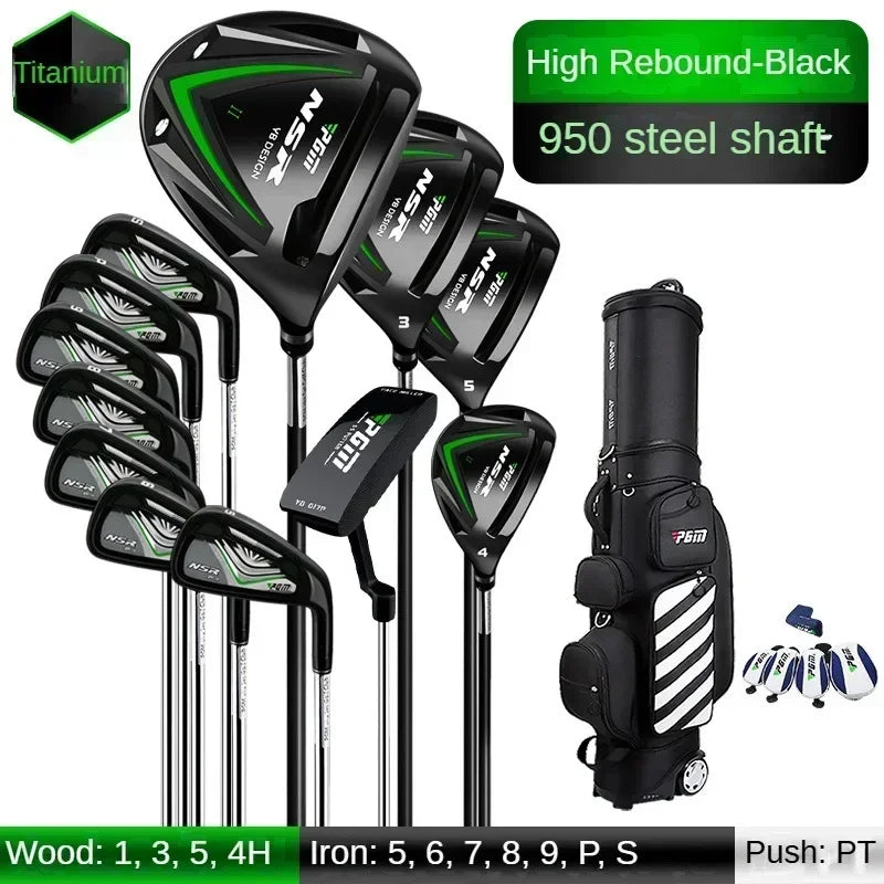 PGM MTG017 golf club set for men, adjustable angle in clubs, titanium alloy