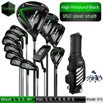 PGM MTG017 golf club set for men, adjustable angle in clubs, titanium alloy