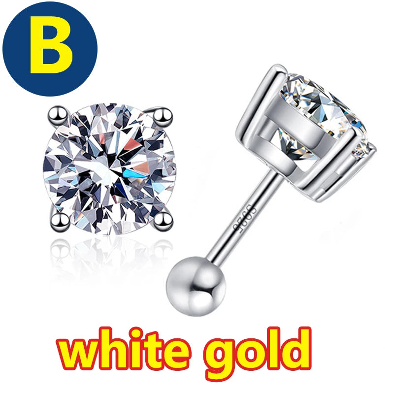 COSFIX Moissanite nappikorvakorut naisille