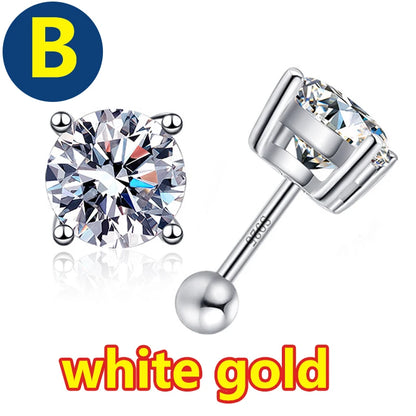 COSFIX Moissanite nappikorvakorut naisille