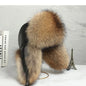 Men's fur hat with earflaps, different variations