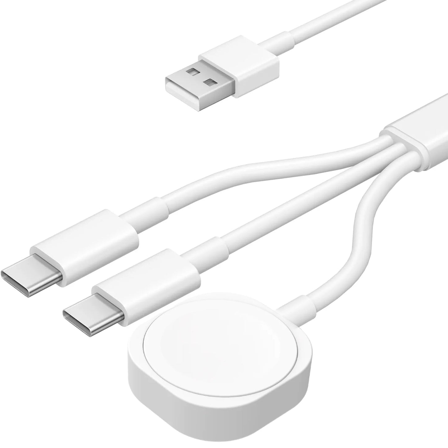 3-in-1 Magneettinen Lataustelakka – USB-C & USB-A – iPhone, Apple Watch & AirPods