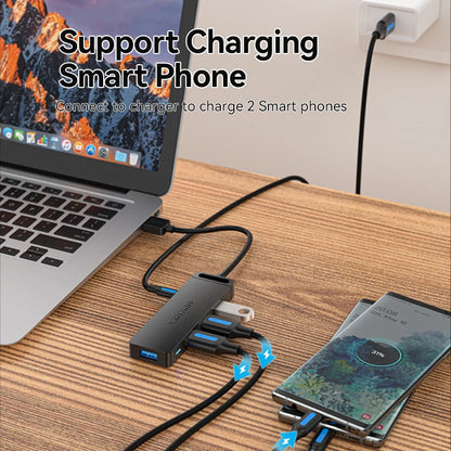 Vention USB 3.0 Hub 4 Porttia - Ohut Nopea Jakaja MacBook, PC & Laptop