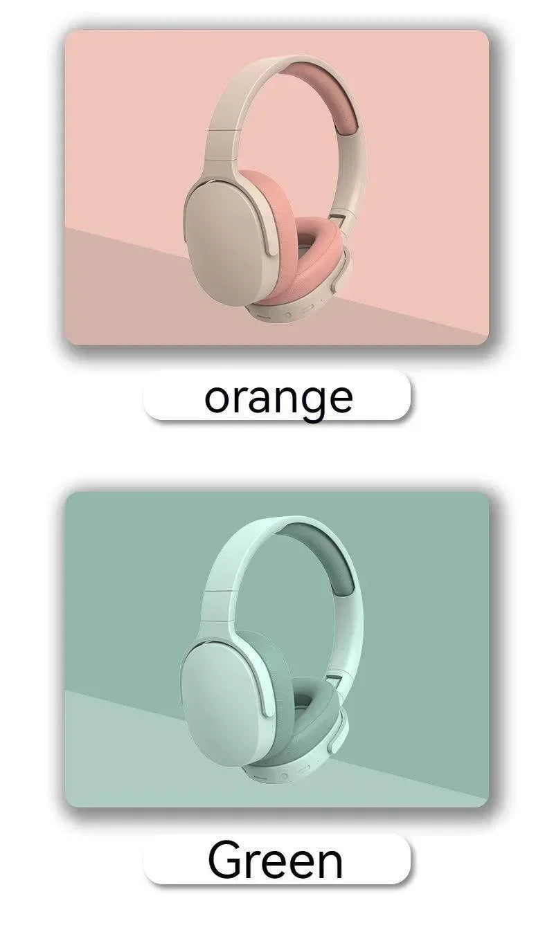 Langattomat Bluetooth-kuulokkeet Over-Ear – HiFi Stereo, HD-mikrofoni, TF/AUX – Pinkki