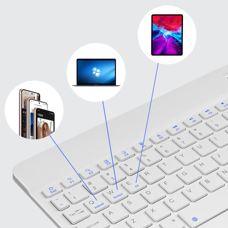 10 tuuman magneettinen tablet-näppäimistö iPad & Android -tableteille