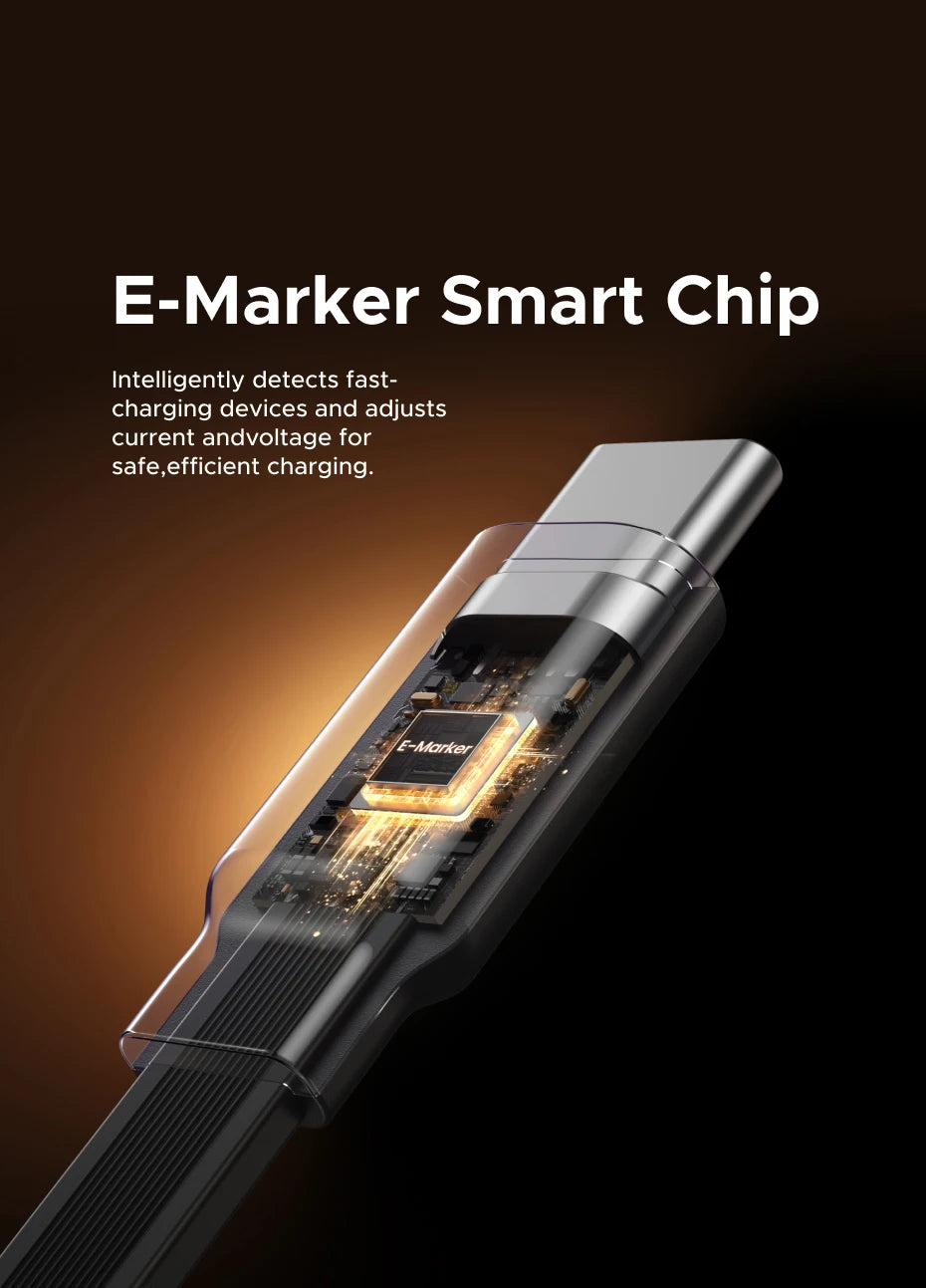 UGREEN Sisäänvedettävä USB-C Kaapeli 100W PD - MacBook, iPad, iPhone Pikalataus