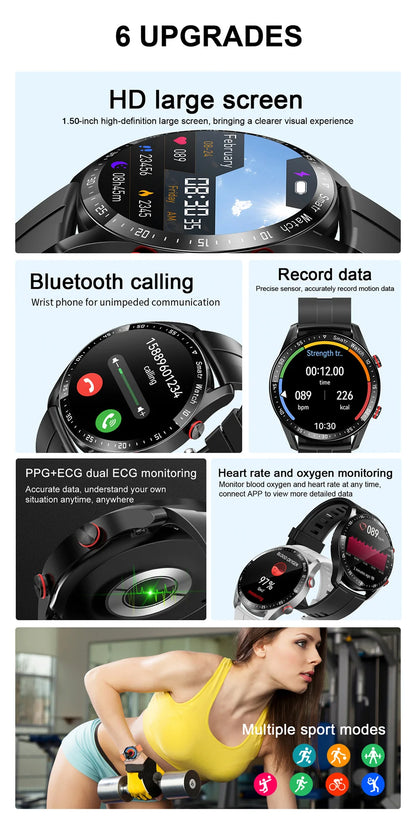 Premium Smartwatch, Bluetooth calls, versatile health tracking, fitness tracking, business design