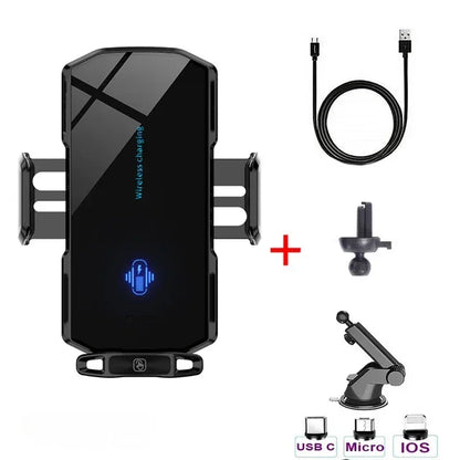 VIKEFON Langaton Autolaturi Magneettinen - Automaattinen Pikalataus iPhone & Samsung