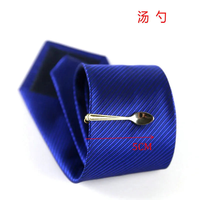 Men's classic tie clip, various motifs