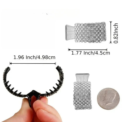 Tyylikäs poninhäntä solki paksuille hiuksille