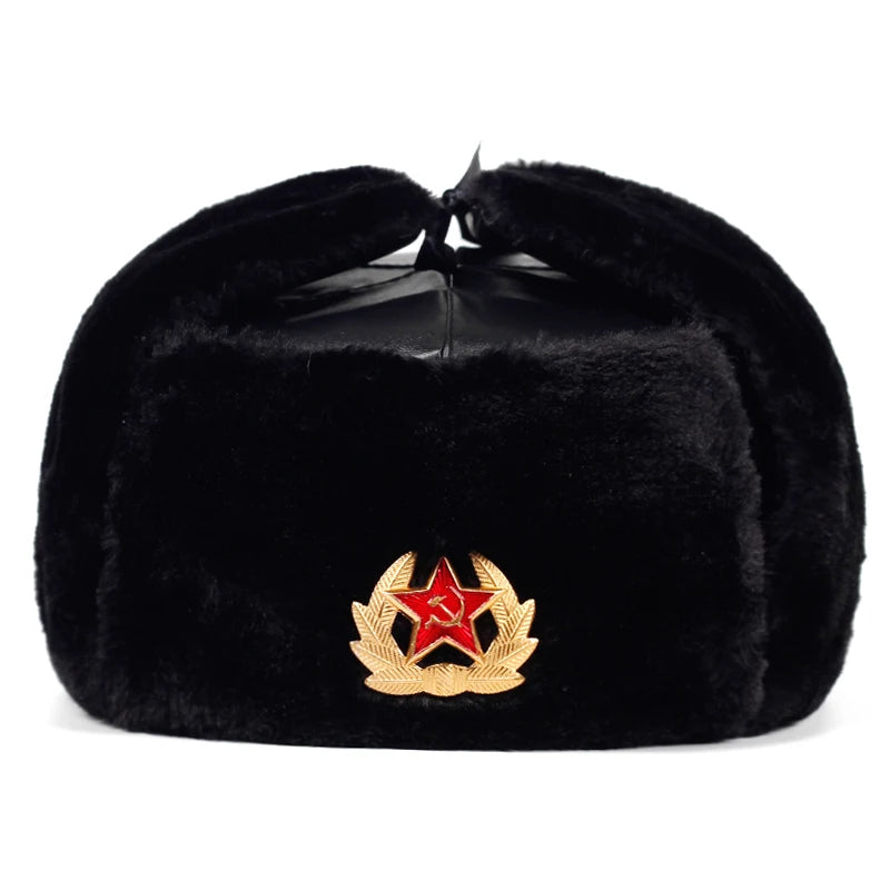 Men's Russian ushanka bomber hat