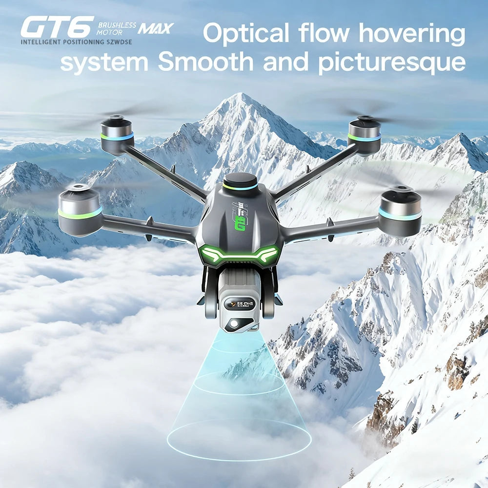 GT6 Max Drone 2025 – 8K Kamera, 5G GPS, 2KM Kantama, Harjaton Moottori – Ammattilaisdroni