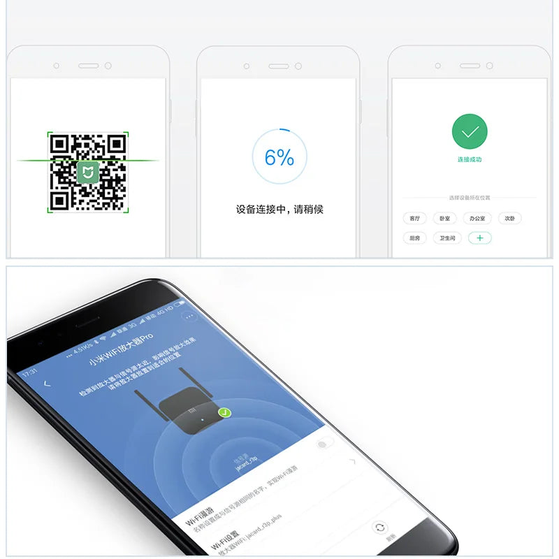 Xiaomi WiFi Pro Toistin 300M - 2.4G Verkon Vahvistin 2 Antennilla Kotiin & Toimistoon