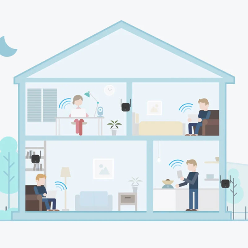 Xiaomi WiFi Pro Toistin 300M - 2.4G Verkon Vahvistin 2 Antennilla Kotiin & Toimistoon